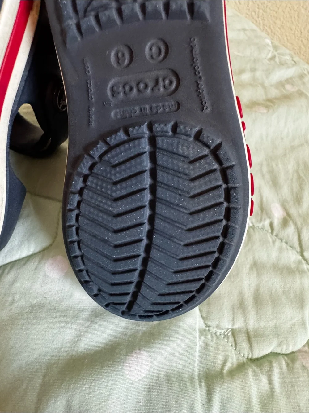 CROCS Navy Blue Sandals Toddler size 6
